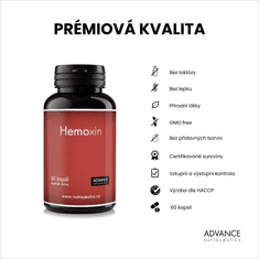 Advance nutraceutics ADVANCE Hemoxin 60 kapslí - pro zdravé žíly a cévy, 5 přírodních látek