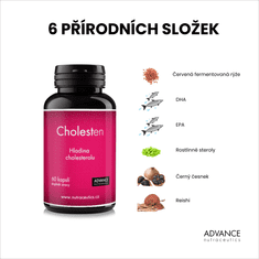 Advance nutraceutics ADVANCE Cholesten 60 kapslí - pro zdravou hladinu cholesterolu