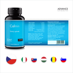 Advance nutraceutics ADVANCE Calmin 60 kapslí - pro dobrý spánek a usínání, 7 přírodních látek