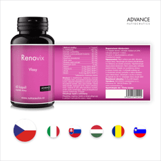 Advance nutraceutics ADVANCE Renovix 60 kapslí - pro zdravé a krásné vlasy, 12 přírodních látek