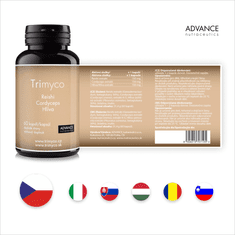 Advance nutraceutics ADVANCE Trimyco 60 kapslí - silné extrakty reishi, cordycepsu, hlívy