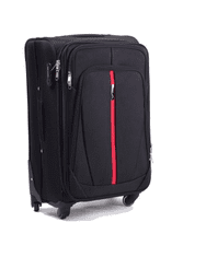RGL  Cestovní kufr textilní R20 s rozšířením ,černo červený ,velký,94L