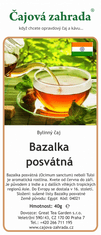 Čajová zahrada Bazalka posvátná (Tulsi) - bylinný čaj