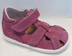 Jonap JONAP 041 S dívčí kožené sandálky růžové, velikost 24