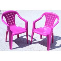 IPAE Sada 2 židličky a stoleček Progarden - růžová