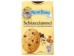 Mulino Bianco MULINO BIANCO Schiaccianoci - italské sušenky s ořechy a hořkou čokoládou 300g 1 balení