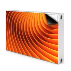 tulup.cz Magnetický kryt na radiátor Oranžové vlny 90x60 cm