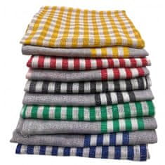 Cenocco CC-9069: 10-dílné sady ručníků Vintage Stripe & Kostkované ručníky