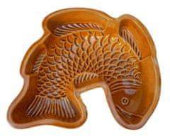 VČELIČKY Forma na bábovku - Ryba 21x7cm barva medová