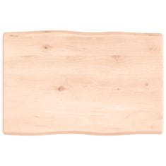 shumee Stolní deska 60 x 40 x 4 cm neošetřené masivní dubové dřevo