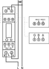 GWL Power Eastron SDM120 Modbus elektroměr pro LAN ovladač v3