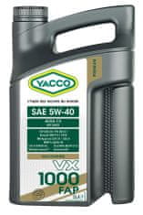 YACCO Motorový olej VX 1000 FAP 5W40, 5 l