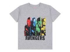 sarcia.eu Avengers Marvel Šedo-černé chlapecké pyžamo s krátkým rukávem, letní pyžamo 9-10 let 134/140 cm