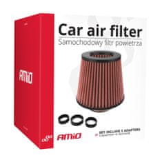 AMIO Sportovní vzduchový filtr + 3 adaptéry AF-Carbon