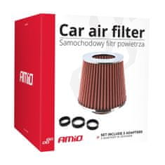 AMIO Sportovní vzduchový filtr + 3 adaptéry AF-Chrome