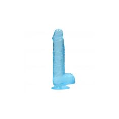 RealRock gelové dildo s přísavkou 16 cm modré
