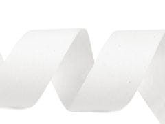 Kraftika 1m bílá bavlněná stuha / plátnovka šíře 30 mm