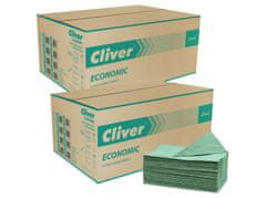 sarcia.eu Cliver Ekologický, jednovrstvý skládaný ručník, zelený papírový ručník 4000 kusy