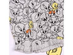 Looney Tunes Looney Tunes Tweety bílé a šedé dívčí pyžamo s krátkým rukávem, letní pyžamo 9 let 134 cm