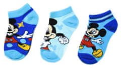 SETINO Chlapecké kotníkové ponožky Dots Mickey Mouse 3 ks 23–26 Modrá