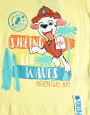 Eplusm Chlapecké tričko "Tlapková Patrola Surfing the Waves" žlutá 98 / 2–3 roky Žlutá