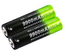 INTEREST Dobíjecí baterie GTF 18650 9900mAh 3,7 V Li-ion.