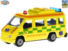 2-Play Traffic Ambulance CZ 8 cm kov volný chod