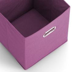 Zeller Textilní úložný box fialový 32x32x32 cm