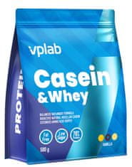 VPLAB VPLab Casein & Whey 500, micelární kasein a syrovátkový koncentrát, Čokoláda