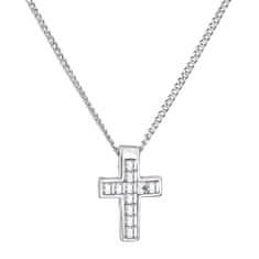 FABOS Náhrdelník kříž s šatony Swarovski crystals