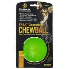 StarMark Hračka guma Chew ball míč M zelený