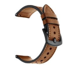 Tech-protect Leather řemínek na Samsung Galaxy Watch 4 / 5 / 5 Pro / 6, brown