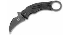 Fox Knives FX-591 Black Bird kapesní nůž - karambit 6,5 cm, celočerný, G10
