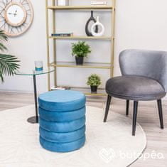 Butopêa Taburet židle s úložným prostorem, modře barvy