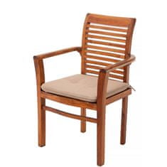 Hobbygarden Polštář oboustranný BELLA na židli, zahradní křeslo, sedadlo 43x50x6cm, barva béžová