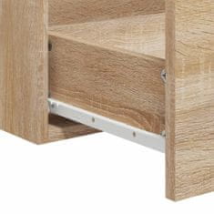 shumee Koupelnová skříňka se zrcadlem dub sonoma kompozitní dřevo