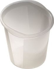 Helit Odpadkový koš, bílý, průsvitný, 13 litrů, H2360210