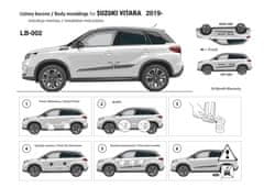 Rider Ochranné boční lišty na dveře, Suzuki Vitara, 2019- , Facelift