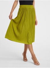 Orsay Zelená dámská plisovaná midi sukně M