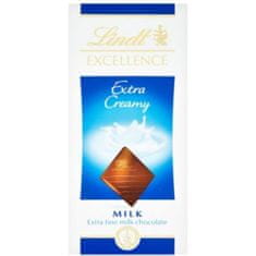 LINDT Excellence mléčná čokoláda Extra jemná 100g