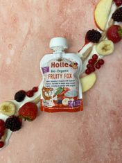 Holle Fruity fox - bio dětské ovocné pyré s jogurtem 85g x 5ks