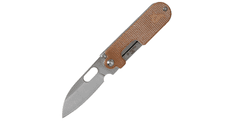 Fox Knives BF-719 MNI Bean Gen2 Natural kapesní nůž 5 cm, hnědá, Micarta, ocel