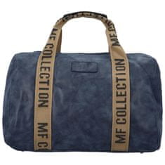 MaxFly Cestovní dámská koženková kabelka Gita, tmavě modrá