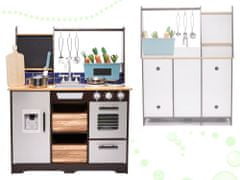 KIK Dětská dřevěná kuchyňka MDF s příslušenstvím LOFT XXL 96 cm KX6286