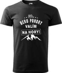 Hobbytriko Pánské tričko na hory - Beru pohory, valím na hory Barva: Bílá (00), Velikost: 2XL