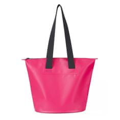 shumee Voděodolná plážová taška z PVC s popruhem přes rameno 11L - růžová