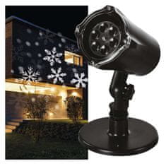 Emos LED dekorativní projektor – vločky, venkovní i vnitřní, studená bílá
