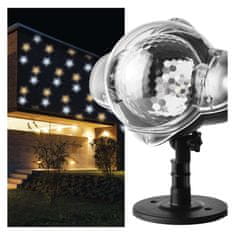 Emos LED dekorativní projektor – hvězdičky, venkovní i vnitřní, teplá/studená bílá