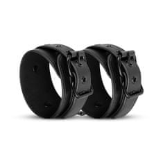 Easytoys Bedroom Fantasies Faux Leather Ankle Cuffs (Black), pouta na nohy
