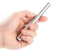 Bailong 08361 Magnetické pero, LED svítilna, tester UV, USB stříbrná